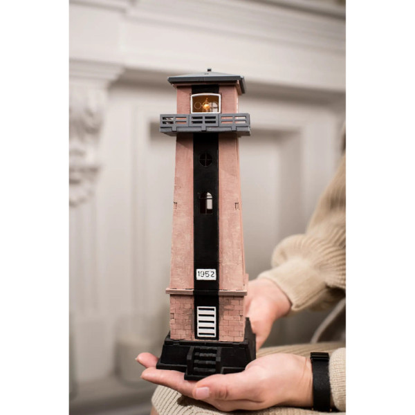 Конструктор дерев'яний 3D маяк Хаблівський до реконструкції (Україна, Херсонська область) TMP-007, 54 деталі (TMP-007)