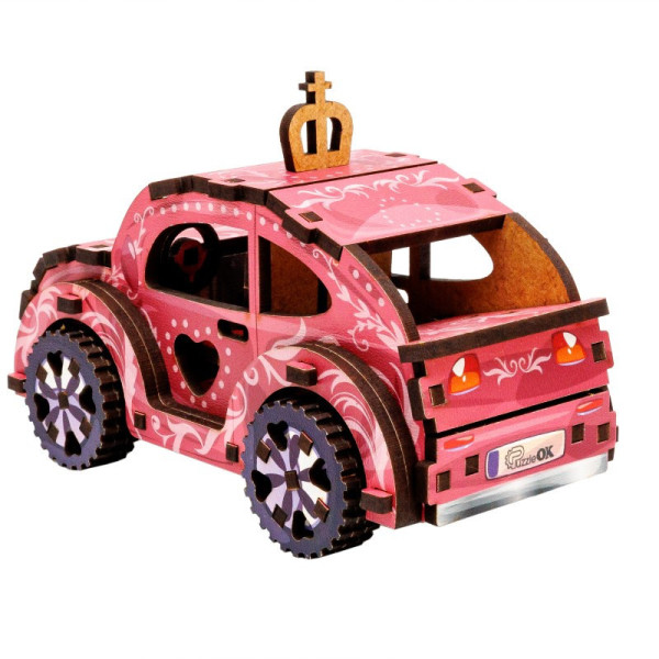 Дерев'яний 3D конструктор "Turbo Princess" Puz-00969, 70 деталей (Puz-00969)
