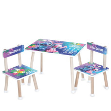 Дитячий Столик M 501-10 стільниця 60 х 40 см, 2 стільчики (M 501-10)