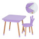 Столик зі стільцем "Корона" 09-025V-BOX з ящиком, фіолетовий (09-025V-BOX)