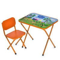 Детский столик складной со стульчиком M 5963-7 оранжевый(M 5963-7)