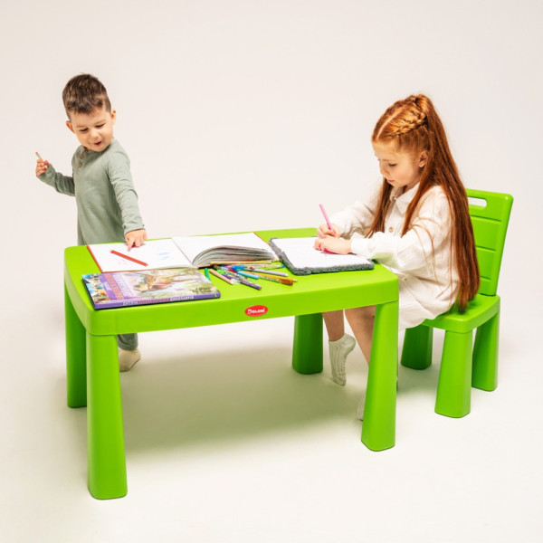 Дитячий набір "Граємось та навчаємось" 04660/2 в наборі стіл, стілець, конструктор  (04660/2)