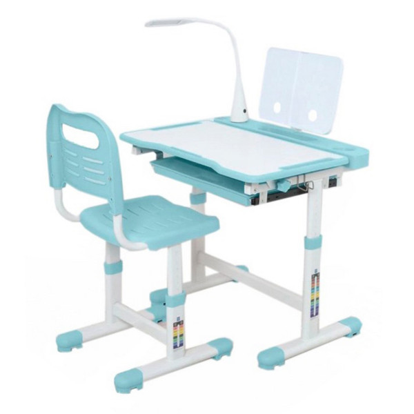 Парта M 5068-12 підставка для книги, лампа, світло-блакитний (M 5068-12)