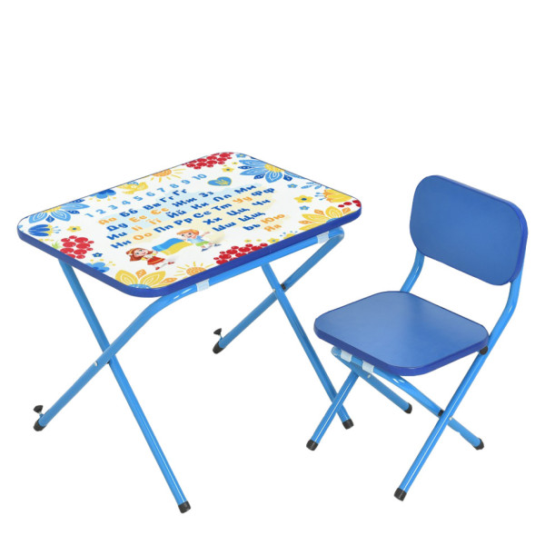 Дитячий стіл M 4910-4 зі стільчиком, синій (M 4910-4)