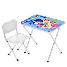 Дитячий столик складаний зі стільчиком M 5960-1 срібний (M 5960-1)