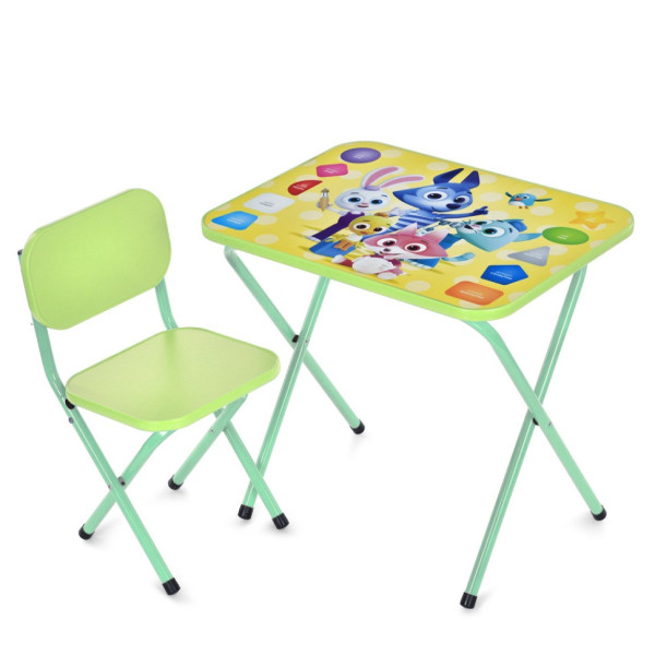 Дитячий столик складаний зі стільчиком M 5964-5 зелений (M 5964-5)