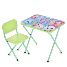 Дитячий столик складаний зі стільчиком M 5971-5 зелений (M 5971-5)