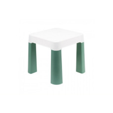 Дитячий табурет 0884TXK, біло-зелений, до 75 кг 32 х 32 х 28 см (0884TXK)
