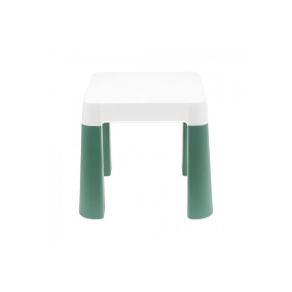 Дитячий табурет 0884TXK, біло-зелений, до 75 кг 32 х 32 х 28 см (0884TXK)