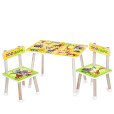 Дитячий Столик M 501-11 стільниця 60 х 40 см, 2 стільчики (M 501-11)