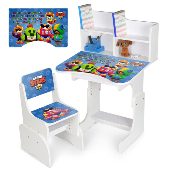 Дитяча Парта N 2071-12-1 білий, зі стільчиком (N 2071-12-1)