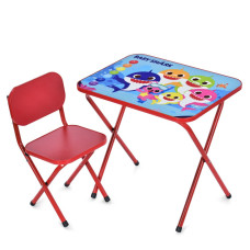 Дитячий столик складаний зі стільчиком M 5960-3 червоний (M 5960-3)