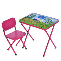Дитячий столик складаний зі стільчиком M 5963-8 малиновий (M 5963-8)