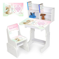 Детская Парта N 2071-15-1 дерево, со стульчиком(N 2071-15-1)
