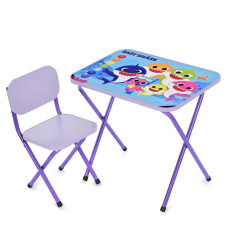 Дитячий столик складаний зі стільчиком M 5960-9 фіолетовий (M 5960-9)