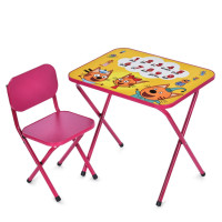 Дитячий столик складаний зі стільчиком M 5965-8 малиновий (M 5965-8)