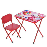Детский столик складной со стульчиком M 5969-3 красный(M 5969-3)