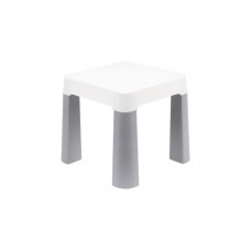 Дитячий табурет 0860TXK сіро-білий, до 75 кг 32 х 32 х 28 см (0860TXK)