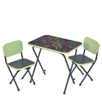 Детский Столик Alphabet Alphabet салатовий, складной, столешница 60 х 40 см(Alphabet салатовий)