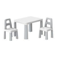 Дитячий стіл з двома стільцями ТехноК 0150TXK світло-сірий (0150TXK)