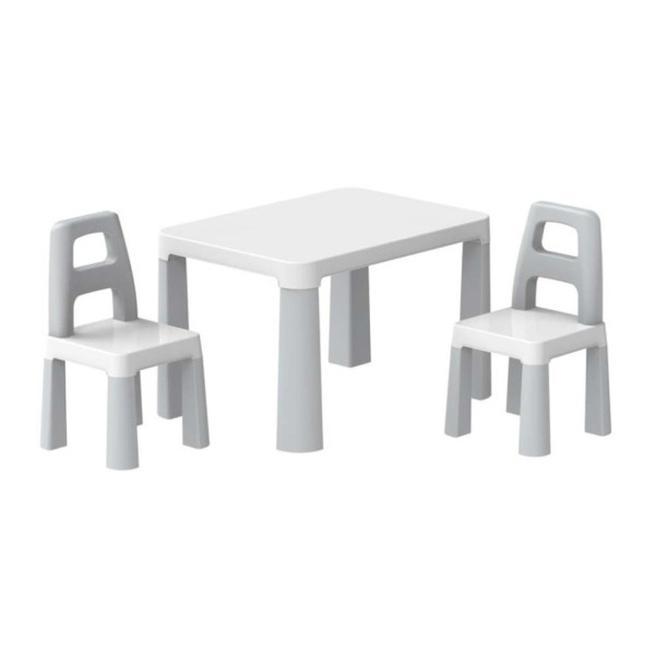 Дитячий стіл з двома стільцями ТехноК 0150TXK світло-сірий (0150TXK)