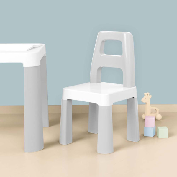 Дитячий стіл з двома стільцями ТехноК 0150TXK світло-сірий (0150TXK)