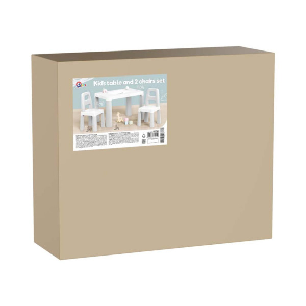 Дитячий стіл з двома стільцями ТехноК 0150TXK світло-сірий (0150TXK)