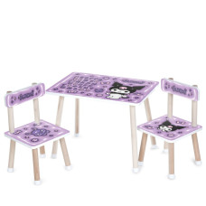 Дитячий Столик M 501-6 стільниця 60 х 40 см, 2 стільчики (M 501-6)