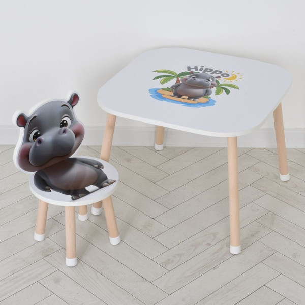 Дерев'яний дитячий столик M 502-6 зі стільчиком (M 502-6)
