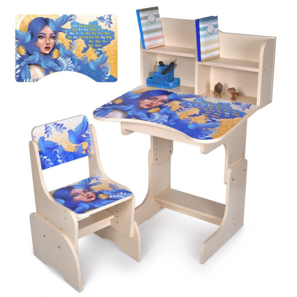 Дитяча Парта N 2071-5-2 дерево, зі стільчиком (N 2071-5-2)