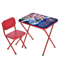 Детский столик складной со стульчиком M 5961-3 красный(M 5961-3)