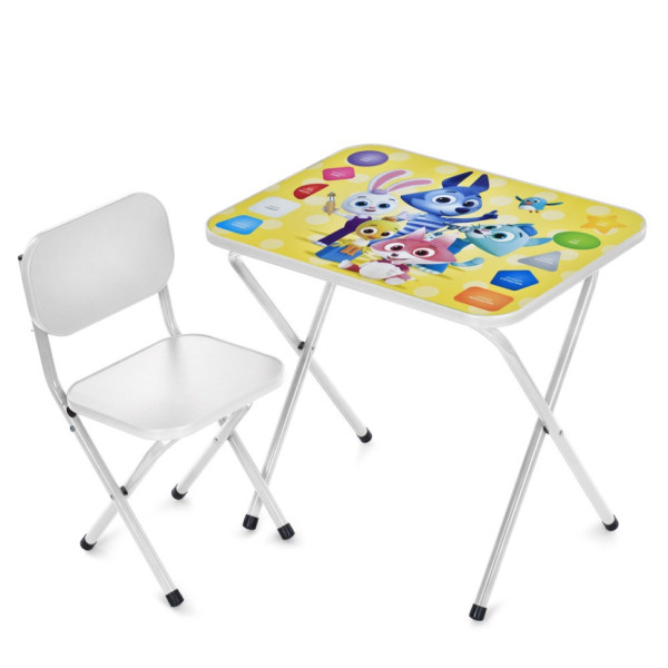 Детский столик складной со стульчиком M 5964-1 металлик(M 5964-1)