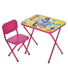 Дитячий столик складаний зі стільчиком M 5964-8 малиновий (M 5964-8)