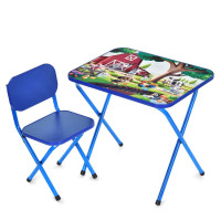 Детский столик складной со стульчиком M 5968-4 синий(M 5968-4)