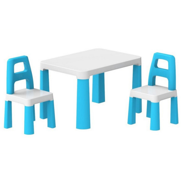 Дитячий стіл із двома стільцями 0471TXK біло-синій  (0471TXK)