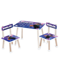 Детский Столик M 501-9 столешница 60 х 40 см, 2 стульчика(M 501-9)