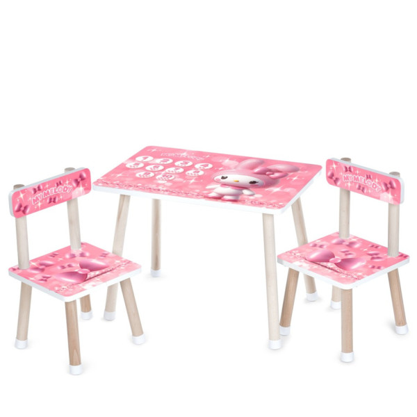 Дитячий Столик M 501-8 стільниця 60 х 40 см, 2 стільчики (M 501-8)