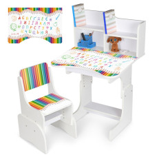 Дитяча Парта N 2071-11-1 дерево, зі стільчиком (N 2071-11-1)