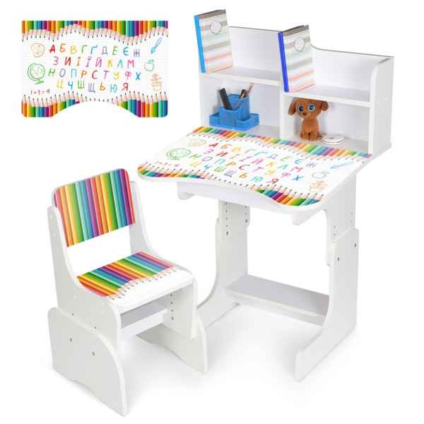 Дитяча Парта N 2071-11-1 дерево, зі стільчиком (N 2071-11-1)