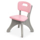 Дитячий столик з двома стільцями NEW TABLE-8 сіро-рожевий (NEW TABLE-8)