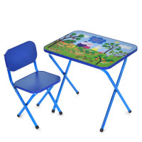 Дитячий столик складаний зі стільчиком M 5963-4 синій (M 5963-4)
