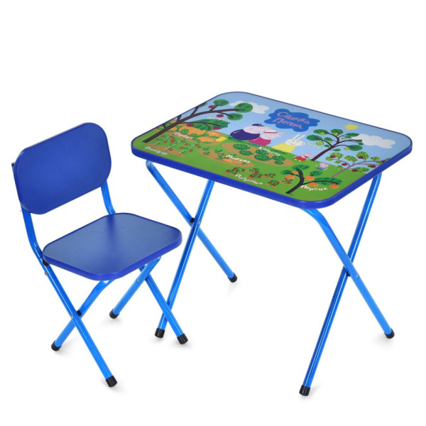 Дитячий столик складаний зі стільчиком M 5963-4 синій (M 5963-4)