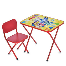Дитячий столик складаний зі стільчиком M 5964-3 червоний (M 5964-3)