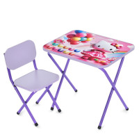 Дитячий столик складаний зі стільчиком M 5969-9 фіолетовий (M 5969-9)