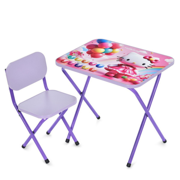 Дитячий столик складаний зі стільчиком M 5969-9 фіолетовий (M 5969-9)