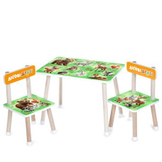Дитячий Столик M 501-3 стільниця 60 х 40 см, 2 стільчики (M 501-3)