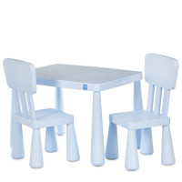 Дитячий столик M 6176-4 стільниця 76,5х54,5 см, 2 стільчики (M 6176-4)