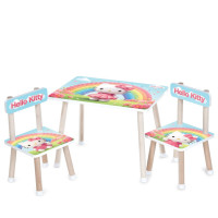 Дитячий столик M 501-34 стільниця 60 х 40 см, 2 стільчики (M 501-34)