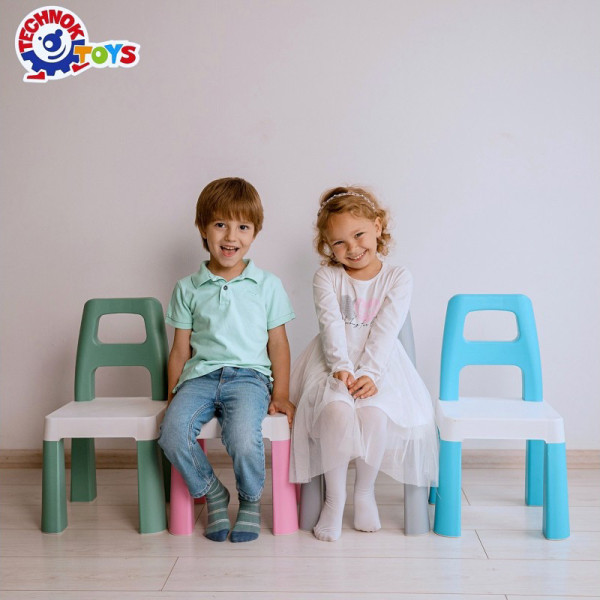 Дитячий стілець "Kids Chair" 9710TXK блакитний, до 75 кг (9710TXK)