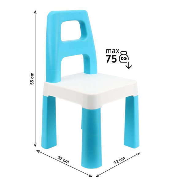 Дитячий стілець "Kids Chair" 9710TXK блакитний, до 75 кг (9710TXK)